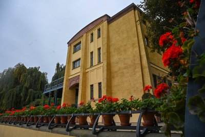 Chemnitz Blick auf die Villa Esche.