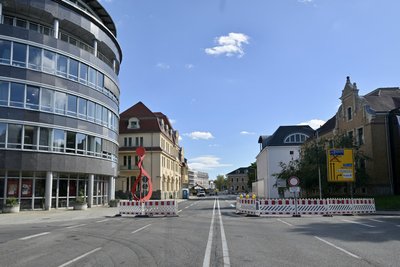 Die Crimmitschauer Straße ab Carolastraße in Fahrtrichtung Werdauer Straße bleibt noch bis 30. Oktober gesperrt.