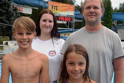 Das sind die vier Sieger der Deutschen Meisterschaft: Conner Flechsig, Marie Hildebrandt, Milane Tietschert und Marcel Zimmer (von links).