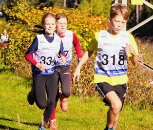 Der SV Grünbach freute sich vor allem darüber, dass wieder mehr Kinder am Herbstcrosslauf teilgenommen haben. Und die schenkten sich auf der Strecke nichts.