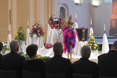 Trauerfeier für Heidi Hinkel in der Nikolaikirche Freiberg. Foto: Eckardt Mildner