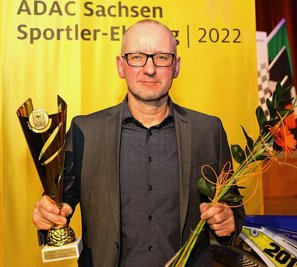 Einer der Geehrten: Jan Walther aus Oberwiesenthal, der seit Jahren im Autoslalom unterwegs ist. 