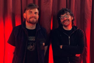 Schall statt Rauch: Festivalmacher Frank Roscher und Markus Tümpel
