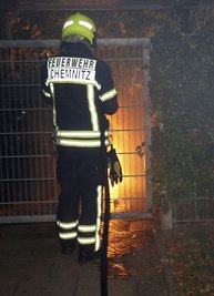 Ein weiterer Brand ereignete sich am Sonntag an der Augustusburger Straße.