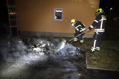 Ein brennender Container in Gablenz war Grund für einen weiteren Einsatz der Feuerwehr.