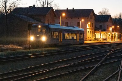 Heimatbahnhof Mulda (Sachs).