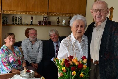 Johanne und Bodo Kürschner haben in Hainichen ihre Gnadenhochzeit, also 70 Ehejahre, gefeiert.