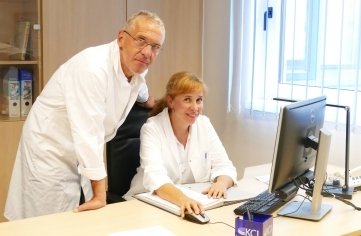 Dr. Hans-Ulrich Dorn mit Dr. Kristin Tischendorf. 