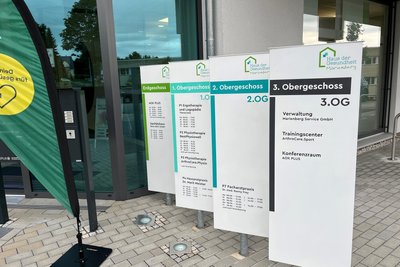 Der Eingangsbereich des Hauses der Gesundheit in Marienberg.