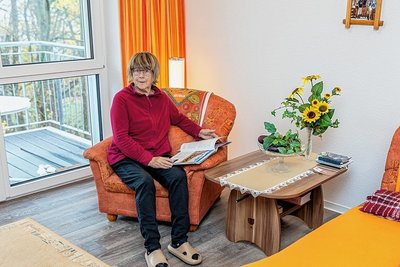 Barbara Kucala war die erste Bewohnerin von einer der 16 altersgerechten Wohnungen im Neubau an der Auerbacher Nordstraße.