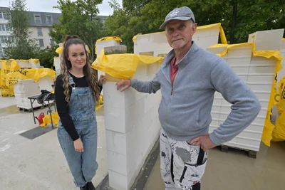 Melanie Lorenz und ihr Vater Dieter Dost. Ihre Eltern sollen mit einziehen.