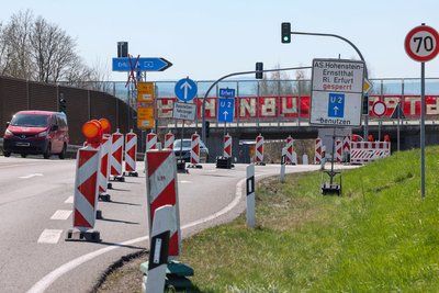 Die Sperrung der Anschlussstelle Hohenstein-Ernstthal soll bis zum 8. Juli dauern.
