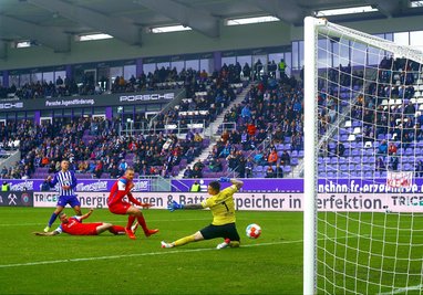Antonio Jonjic traf beim Heimsieg des FCE gegen den 1. FC Heidenheim doppelt.