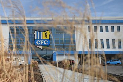Das Stadion an der Gellertstraße, Heimspielstätte des Chemnitzer FC.