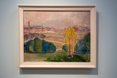 „Blick aufs Chemnitztal“ von Edvard Munch.