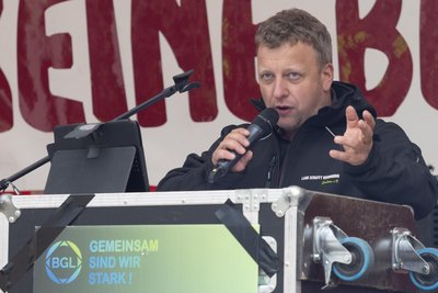 Die Landwirte sind nicht mehr konkurrenzfähig, kritisierte Dominik Fritzsch vom Verein „Land schafft Verbindung“.