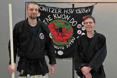 Andreas Neubert (links) und Sven Mahl haben das Training in Zwönitz geleitet.