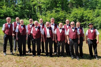 125 Jahre Arion: Saupersdorfer Sänger geben zum Jubiläum Festkonzert - Der Männergesangsverein Arion 1898 Saupersdorf beim Chortreffen im Juni in Kirchberg.