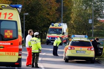 Die Wolgograder Allee in Chemnitz war nach dem Unfall vorübergehend voll gesperrt