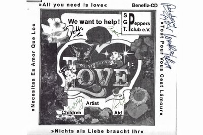 Diese Benefiz-CD des Glauchauer Beat-Archivs soll für ein Kinderhilfsprojekt Geld einbringen.