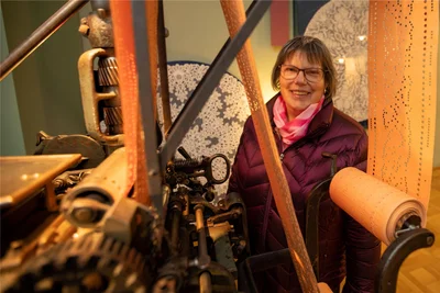 Sie war die allerletzte Besucherin im Plauener Spitzenmuseum: Sylvia Schmidt.