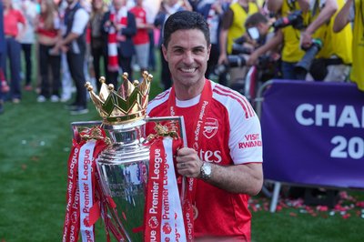 Der Architekt des Arsenal-Erfolgs: Trainer Mikel Arteta. (Archivbild)