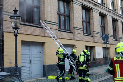In dem Haus an der Uhlandstraße war kein Feuer die Ursache für die Rauchwolke.