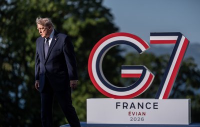 US Präsident Donald Trump beim G7-Gipfeltreffen in Evian.
