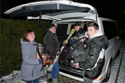 Kurz nach 3 Uhr brachen Anja, Sven, Arno und Bruno Börner am frühen Samstagmorgen in Richtung Südtirol auf.