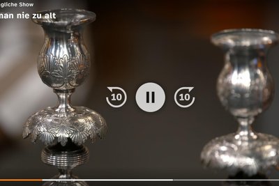 Um diese beiden Sabbat-Kerzenständer aus 750er Silber ging es kürzlich bei „Bares für Rares“.