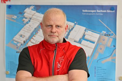 Mario Albert, Betriebsratsvorsitzender im Fahrzeugwerk, ist froh über jede Perspektive.