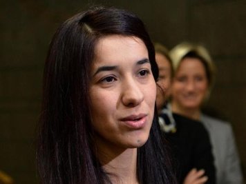 Nadia Murad, die UN-Sonderbotschafterin für die Würde der Opfer von Menschenhandel, erhält den Friedensnobelpreis 2018
