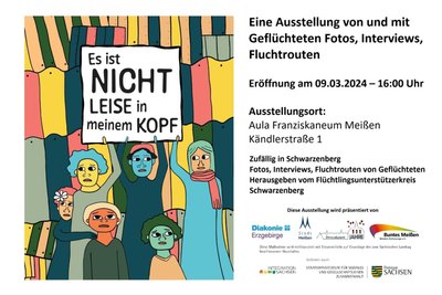 So wurde im März zu der Ausstellung in Meißen eingeladen.