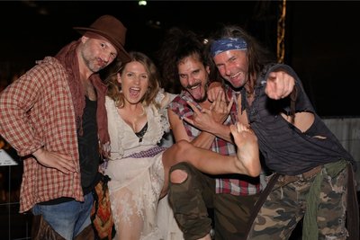 Rednex – Hauptact der 90er-Party auf der Waldbühne. In schrillen Outfits und mit temporeichen, teils sogar akrobatischen Auftritten wurden die Hits der Band interpretiert.