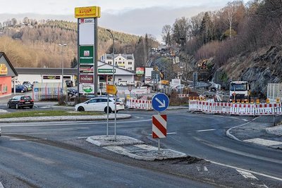 Der Bahnhofsberg ist schon seit vergangenem Jahr gesperrt. Ab nächster Woche rollt noch mehr Verkehr über den Kreisverkehr auf den Innenstadtring. 