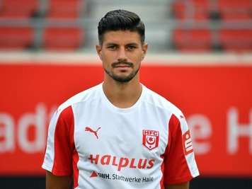 Stefan Kleineheismann erzielte das 2:0 für den Halleschen FC.