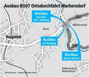
              <p class="artikelinhalt">Durch den Neubau des Knotens der B 107 und S 241 soll der Verkehr übersichtlicher werden.</p>
            