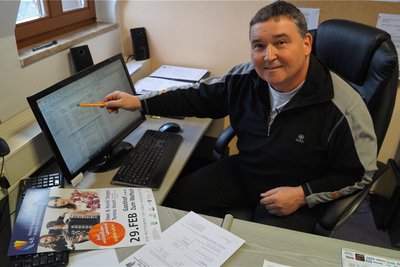 Jörg Künzl, bislang Organisationschef der Wettbewerbe, musste mit seinem Büro mehrfach umziehen.