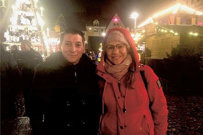 Tim Zimmermann und Nadin Haake hoffen auf eine schöne Zeit für den Bundespräsidenten.