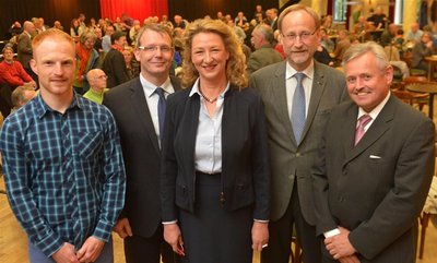 Die OB-Kandidaten Marcel Dönicke (für die Linke), Sven Krüger (SPD), Andrea Gerlach (parteilos), Holger Reuter (CDU) und Werner Helfen (für die FDP) im Interview.