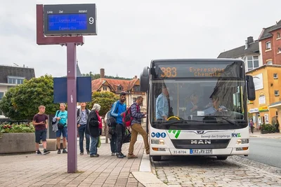 Expressbus von Aue nach Chemnitz.