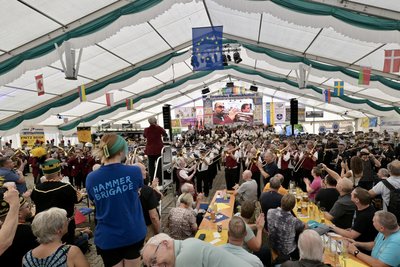 Etwas 8000 Gäste feierten am Wochenende beim Europäisches Blasmusikfestival in Bad Schlema.