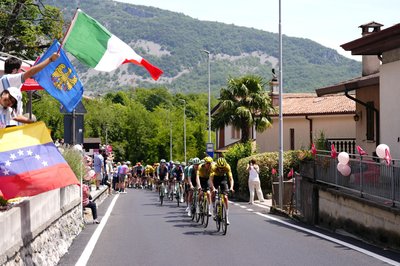 Das Peloton auf der 20. Etappe des Giro d’Italia.