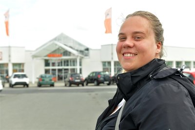 Jasmin Wittig aus Lichtenberg würde sich über mehr Grün und Bänke zum Verweilen freuen.