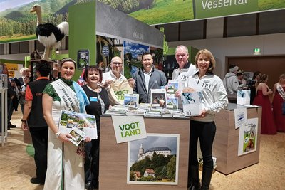 Das Foto entstand vor ein paar Jahren am Stand des Tourismusverbands auf der Grünen Woche.