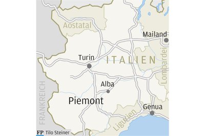 Die Region Piemont.