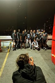 Fotograf Ernesto Uhlmann macht am Vorabend des Europapokalfinales in Istanbul ein legendäres Teamfoto.