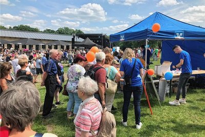 Das Mitgliederfest der VR-Bank Mittelsachsen eG auf dem Gelände des Klosters Altzella bei Nossen war gut besucht.