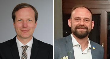 Markus Bergmann - SPD-Kandidat (links) und Eric Schöniger - CDU-Kandidat