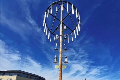 So hätte der Maibaum in Bad Schlema aussehen können. 